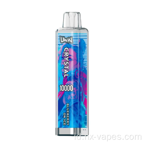 Uwin Crystal 10000 Puffs Pena Vapes sekali pakai
